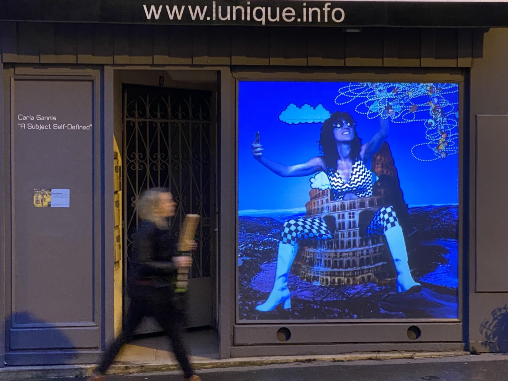 La vitrine du Musée Dehors. Carla Gannis, 2020