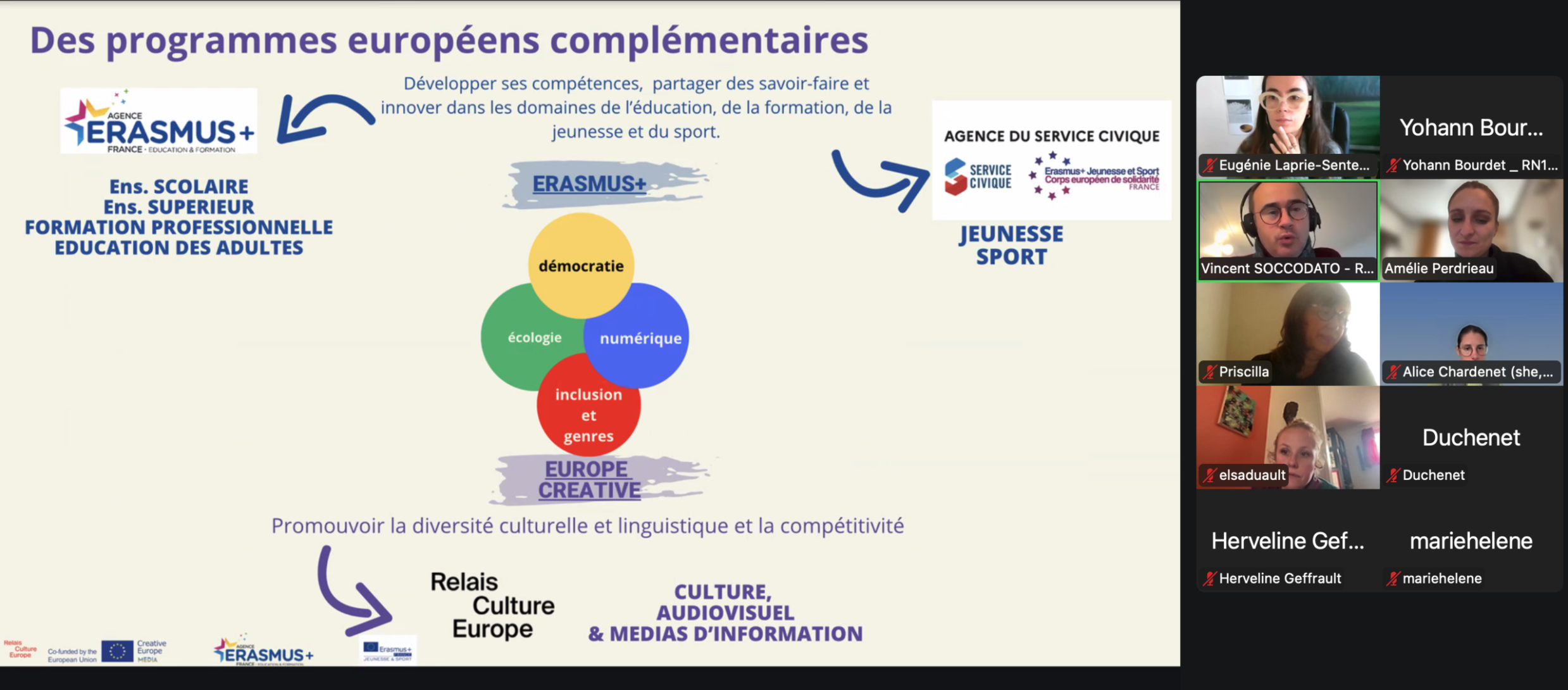 Session d’information “Comment construire un projet européen ? - avec Amélie Perdrieau et Vincent Soccodato de LabEurope” - 16 octobre 2025