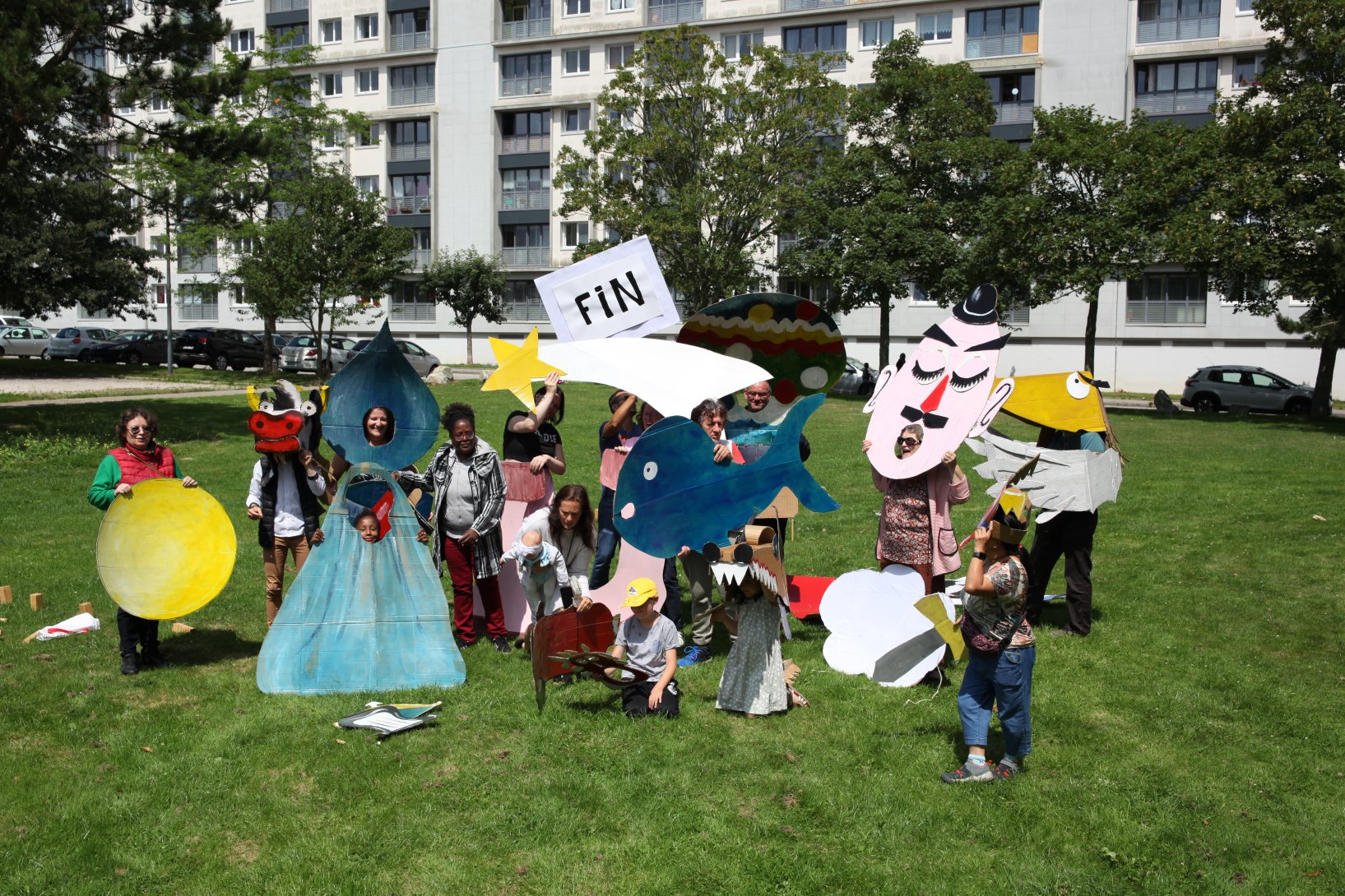*Soudain l’été prochain* 2025, Clôture de la résidence de François Potier, 25 juillet 2025, centre social Olympe de Gouges, Cherbourg. Photo : François Potier